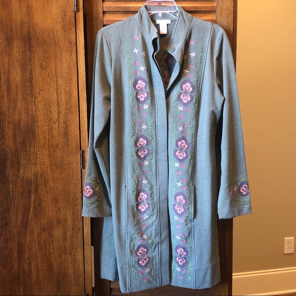 Sundance Embroidered Duster Coat